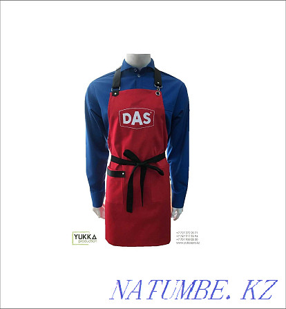 Tailoring of aprons with a logo from 3500 t Almaty - photo 1