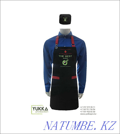 Tailoring of aprons with a logo from 3500 t Almaty - photo 3