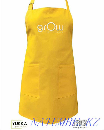 Tailoring of aprons with logo embroidery from 3500 t Almaty - photo 1
