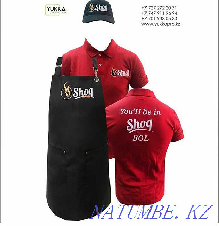 Tailoring of aprons with logo embroidery from 3500 t Almaty - photo 4