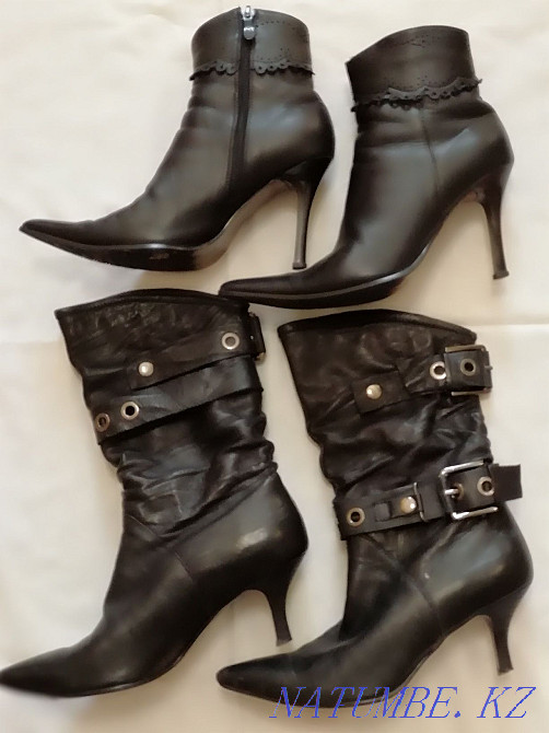 Мектеп былғары маусымдық аяқ киім, етік және етік.  Алматы - изображение 1