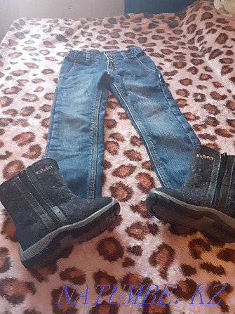 Children's burochkas of the Kotofey company and children's jeans are all in good condition Kostanay - photo 1