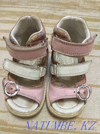 Кожаные ортопедические детские сандалии и ботиночки + подарок Петропавловск - изображение 2