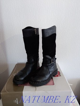 Leather winter boots for girls Astana - photo 7