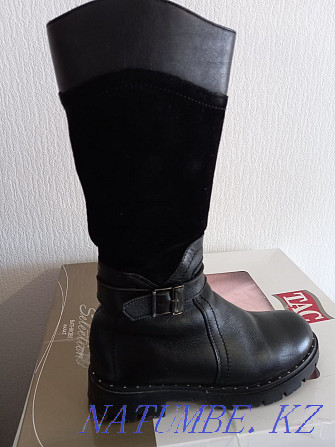 Leather winter boots for girls Astana - photo 4
