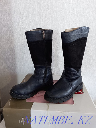 Leather winter boots for girls Astana - photo 1