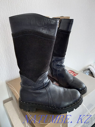 Leather winter boots for girls Astana - photo 2