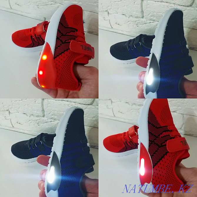 Luminous sneakers for boys and girls. Almaty shoes. Delivery Almaty - photo 1