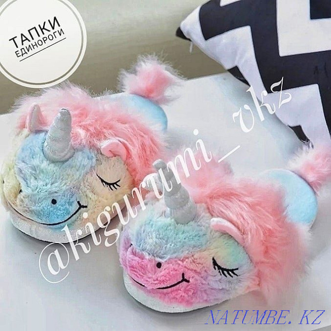 Slippers-paws slippers slippers slippers kigurumi stitch unicorn pikachu panda Almaty - photo 5