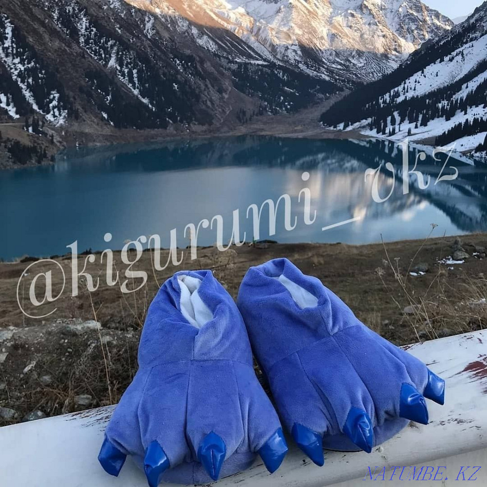 Slippers-paws slippers slippers slippers kigurumi stitch unicorn pikachu panda Almaty - photo 6