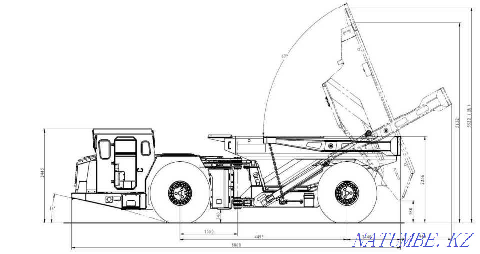 Dump truck underground Kaishan UT200 Almaty - photo 3