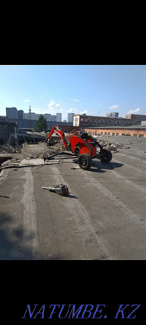Мини экскаватор копка фундамента земляные работы водопровод септик  - изображение 2