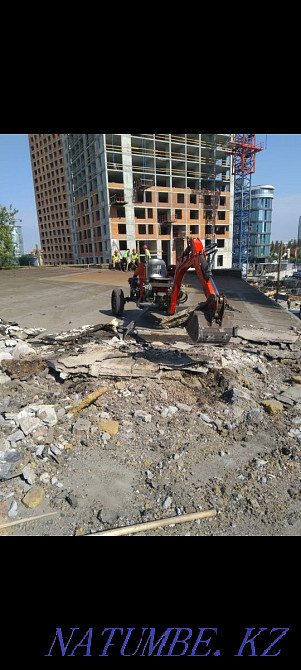 Мини экскаватор копка фундамента земляные работы водопровод септик  - изображение 3