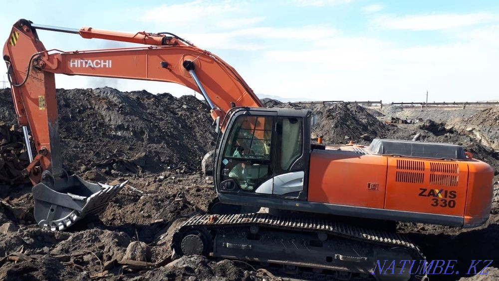 Rent of the Hitachi zx 330-5G excavator. Bucket 2 cubes. 3 cubes Taraz - photo 1