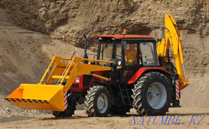 Backhoe loader DEM-114 based on Belarus-92P tractor Astana - photo 1