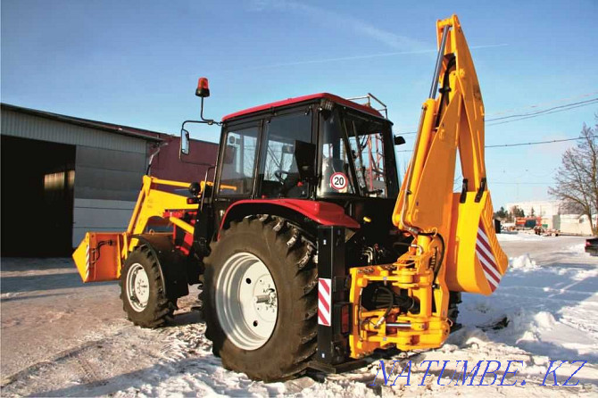 Backhoe loader DEM-114 based on Belarus-92P tractor Astana - photo 2