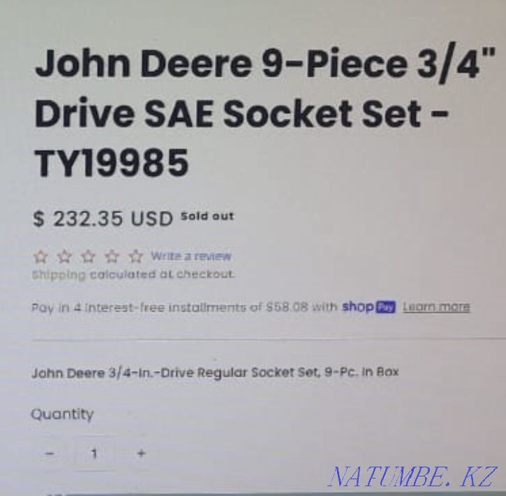 Tool kit on john deere Kostanay - photo 3