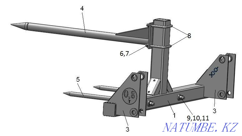 Ковши, копиры, пики под тюки, рога под брёвна, отвалы. Петропавловск - изображение 5