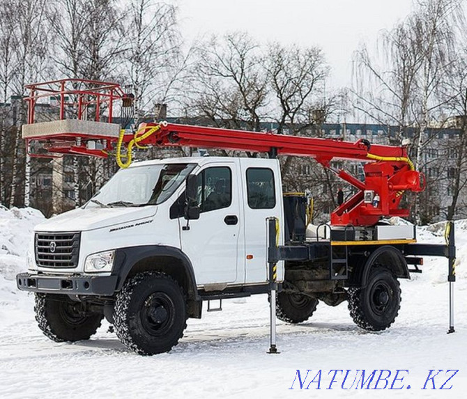 Aerial platform (auto-hydraulic lift) Ural, Kamaz, 28 meters Shymkent - photo 8