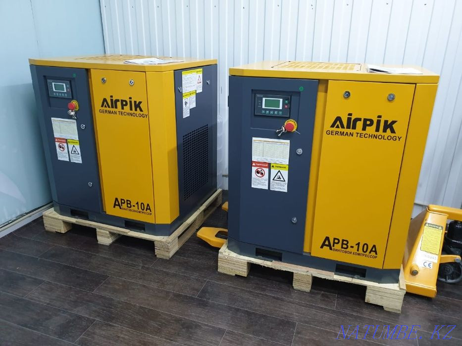 Компрессор винтовой APD-10A, -1,1 куб.м, 7,5кВт, AirPIK Кызылорда - изображение 1