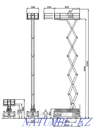 Ножничный подъёмник 22 метра Lift Lux Шымкент - изображение 3