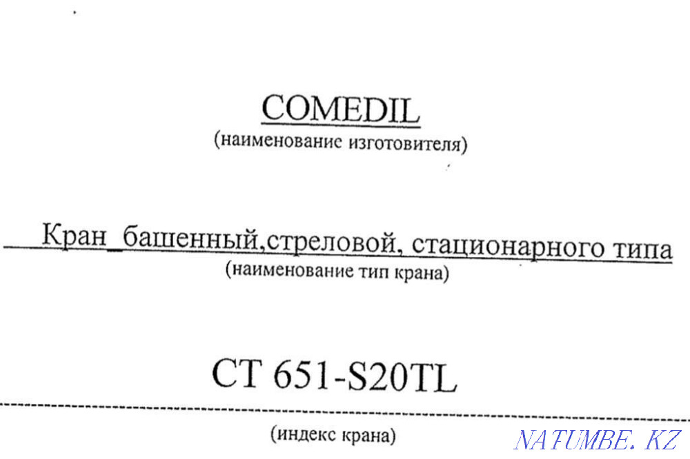 Tower crane 12 tons Turkestan - photo 4