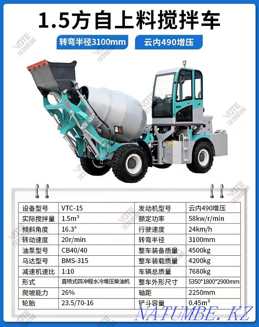 Self Loading Concrete Mixer Truck Abay - photo 5