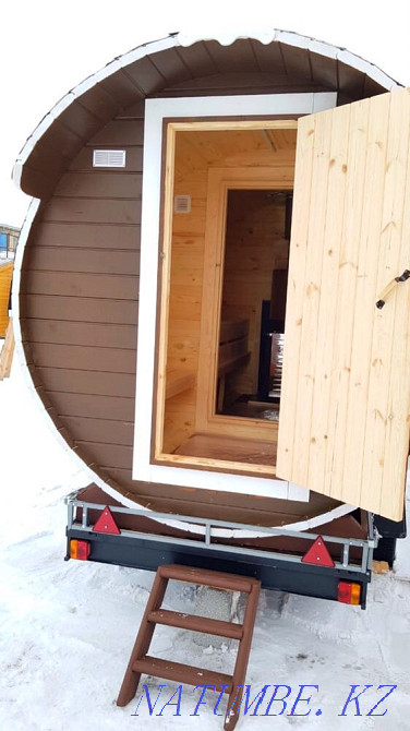 Баня бочка на колёсах Алматы - изображение 6