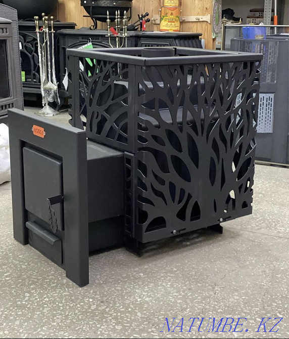 Печь для бани "Агния" 16 м3 (6мм) дрова/уголь Караганда - изображение 1