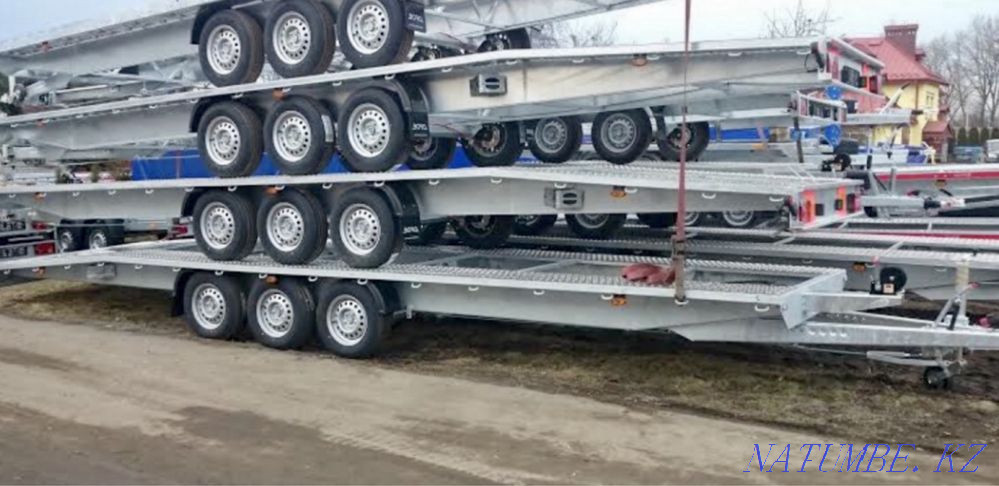 Тіркеме Автокөлік тасымалдаушысы Лафет эвакуаторы 1 және 2 вагонға арналған L/P 1300-ден 6000 кг-ға дейін  Алматы - изображение 1