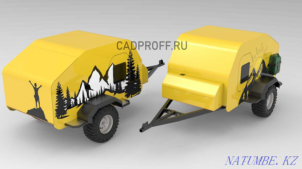 Прицеп кемпер. Прицеп дача. Чертежи Караганда - изображение 1
