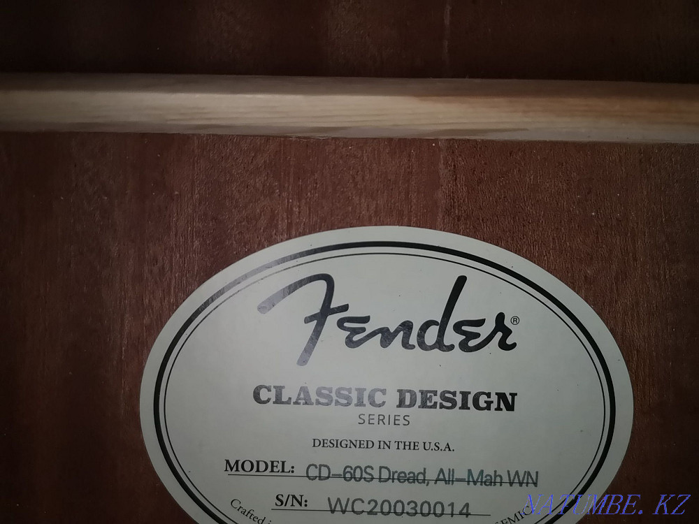 Fender cd 60s dread, all mah. Almaty - photo 7