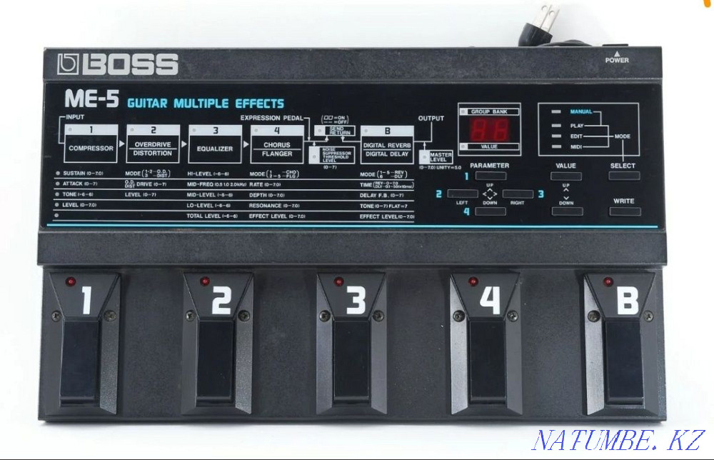 Процессор эффектов Boss ME-5 аналоговый Алматы - изображение 1