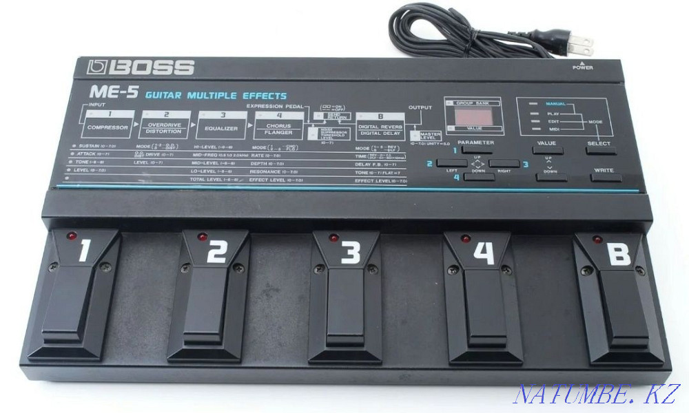 Процессор эффектов Boss ME-5 аналоговый Алматы - изображение 3