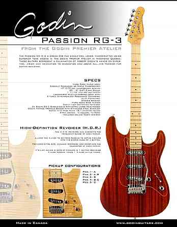 Godin RG-3 Passion Series 