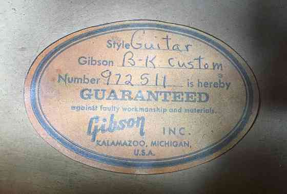 Gibson Barney Kessel Custom 1964 Almaty