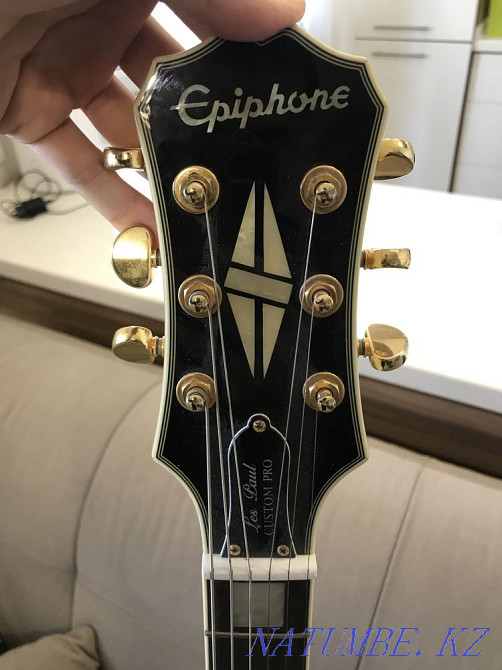 Guitar Epiphone Les Paul Custom Pro Alpine White Almaty - photo 5