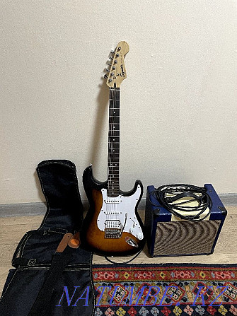 Fender Squier Bullet HSS electric guitar and Cort CM15w combo amp Almaty - photo 1