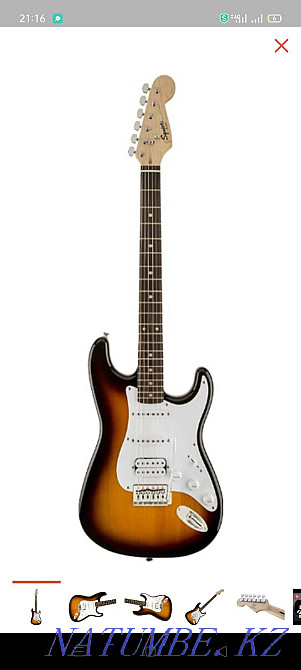 Fender Squier Bullet HSS электрогитарасы және Cort CM15w комбо күшейткіші  Алматы - изображение 2