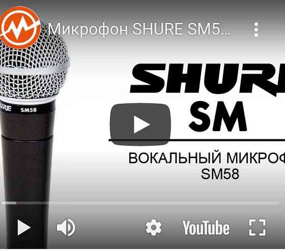 Микрофон Shure SM58-LCE. Шур. Kaspi RED Almaty