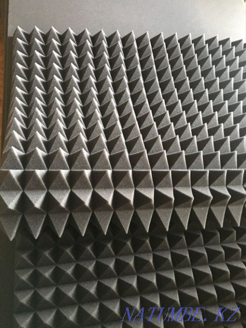 Acoustic foam, studio foam 60 mm (price per 1 sq. meter) Almaty - photo 1