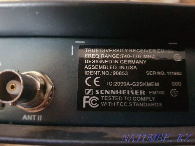 SENNHEISER EM100 радиомикрофоны  Петропавл - изображение 4