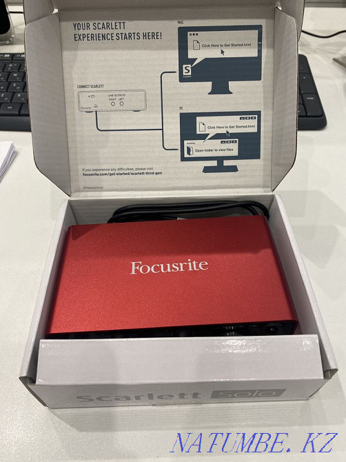 Focusrite Scarlett Solo 3rd sound card, external, studio, new Semey - photo 2