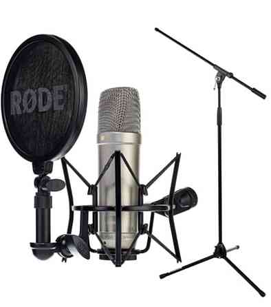В наличии! Новый Rode NT1-A студийный микрофон + стойка! KASPI RED Астана