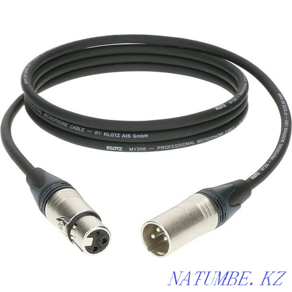 Cable XLR-XLR for connecting microphones 3 meters, Almaty. Almaty - photo 1