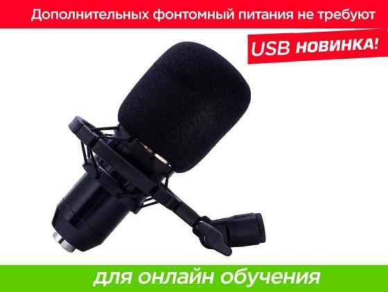 Конденсаторный микрофон ZEEPIN BM-800 Ведения блога Youtube и стрима  Алматы