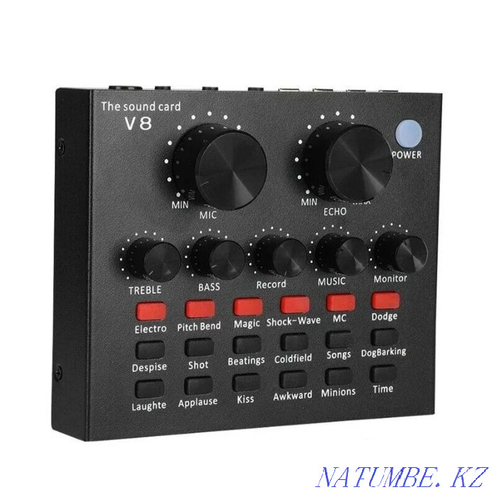 Дыбыс картасы аудио V8 USB микрофон гарнитурасы  Алматы - изображение 1