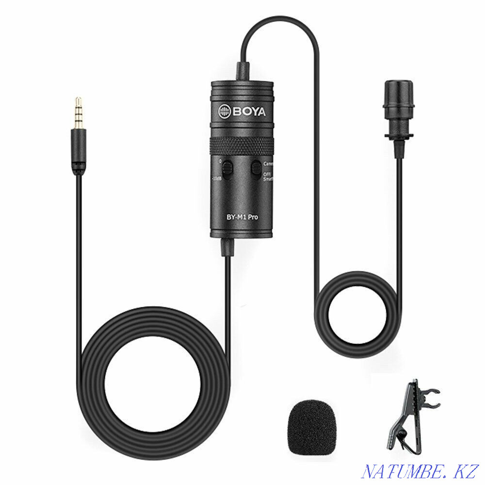 Boya BY-M1 Pro For Professionals, Lavalier, Lavalier Microphone! Almaty - photo 1
