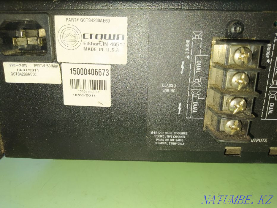 Sell amplifier Crown CTs 4200. In good condition. Almaty. Almaty - photo 4