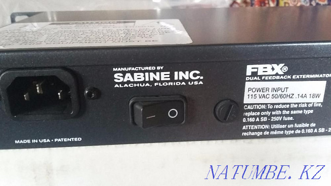 if the microphone starts up, then the solution is Sabine FBX 2410 made in USA Almaty - photo 3